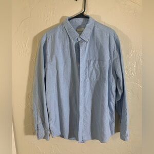 American eagle washed blue button down XL